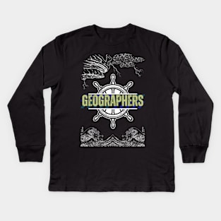 Geographers Kids Long Sleeve T-Shirt